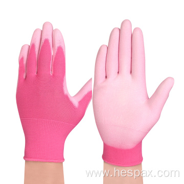 Hespax Soft Polyurethane PU Coated Electrical Work Gloves